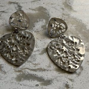 Sterling silver earrings 2 inches long